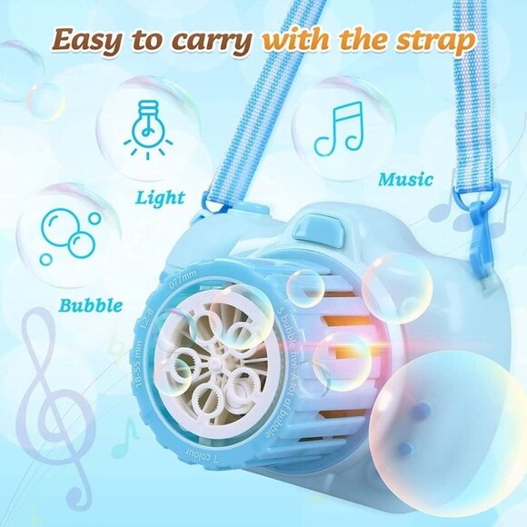 Bubble Machine Toys for Kids, Camera Bubble Maker - Picture 5 of 7